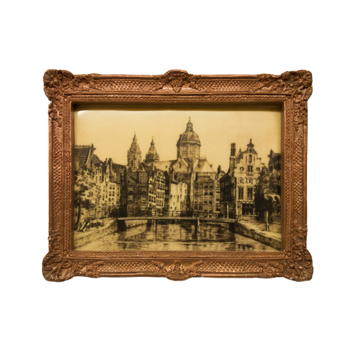 Chocoladeschilderij: Oudezijds Voorburgwal
