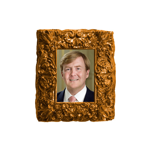 Chocoladeschilderij: Willem-Alexander